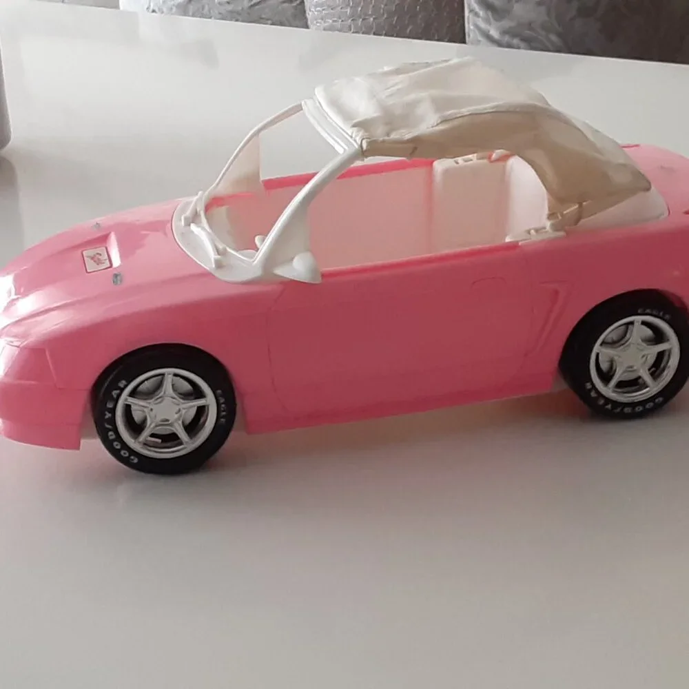 Pink BARBIE Convertible Toy Car